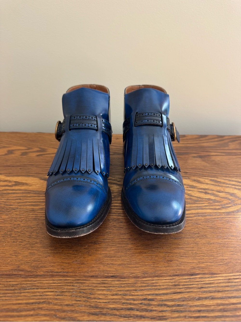 Fringed Monk Strap Women’s Dress Shoes - Picture 5 of 8